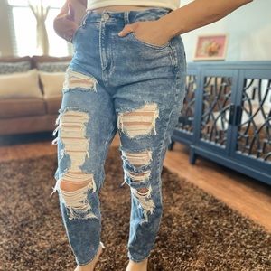 American Eagle stretch mom jeans